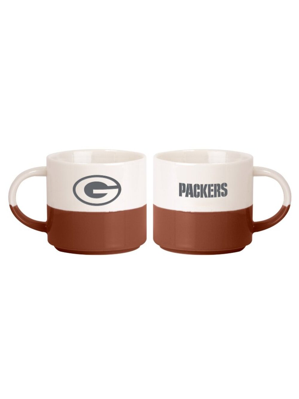 Green Bay Packers 15oz Walmart Holiday Stackable Mug Set